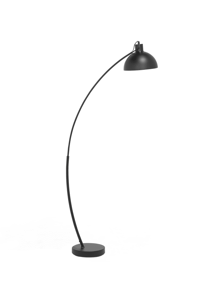 Beliani Stehleuchten DINTEL in Schwarz - (W) 25 x (H) 155 x (L) 25 cm günstig kaufen onesize