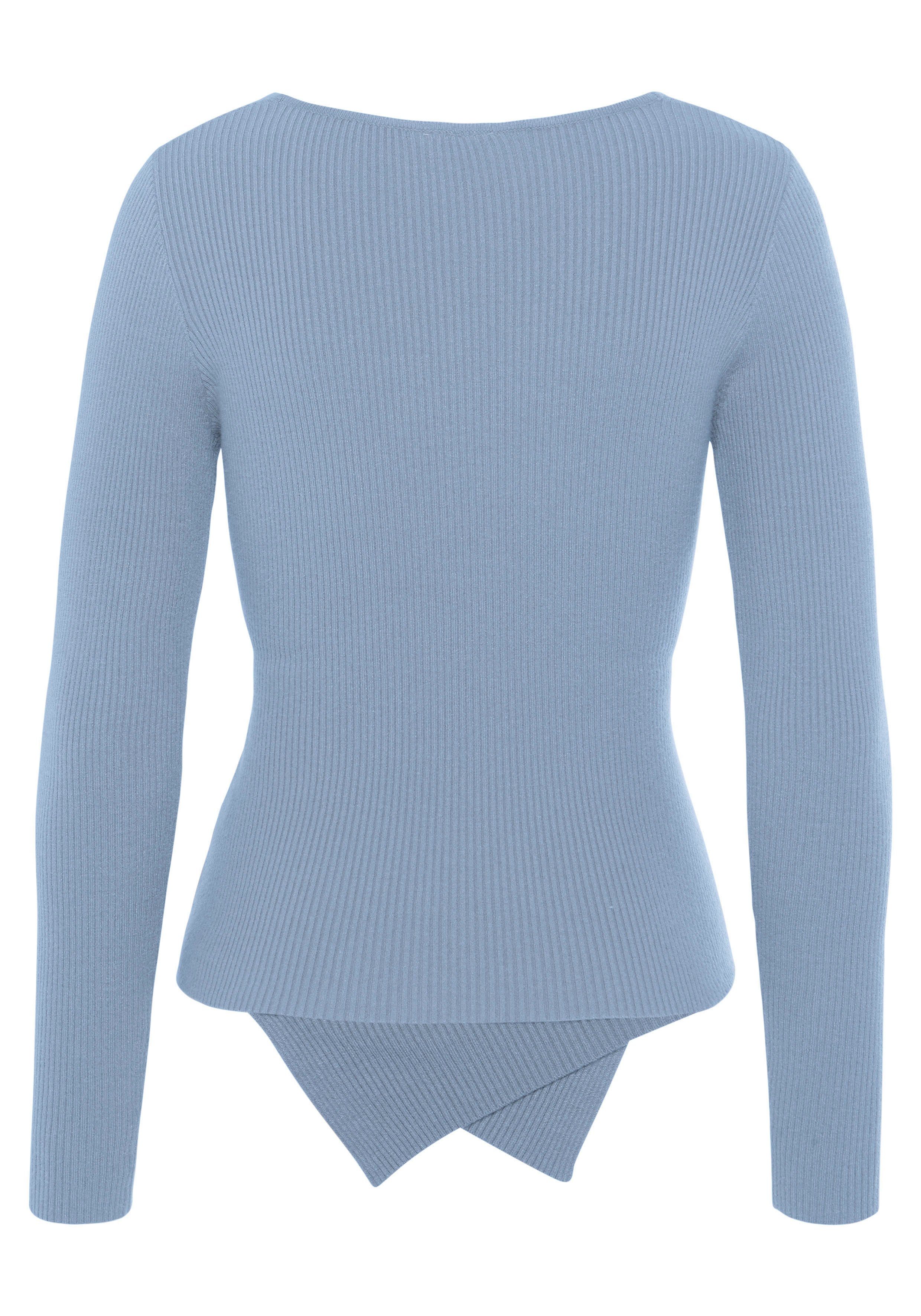 LASCANA Strickpullover aus Rippstrick