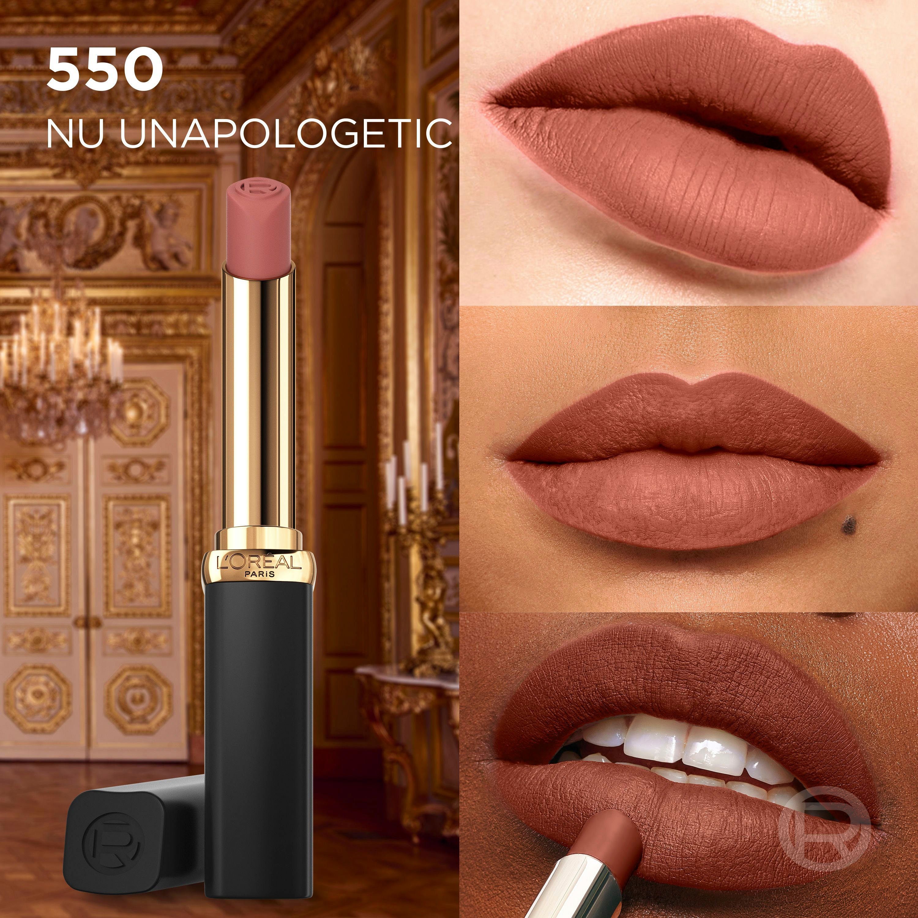 L'ORÉAL PARIS Lippenstift Color Riche Intense Volume Matte, mit Hyaluron