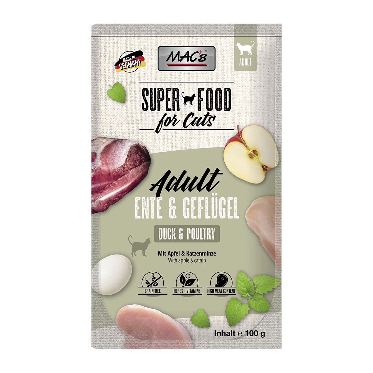 MAC's Cat Pouchpack Ente, Geflügel und Apfel kaufen
