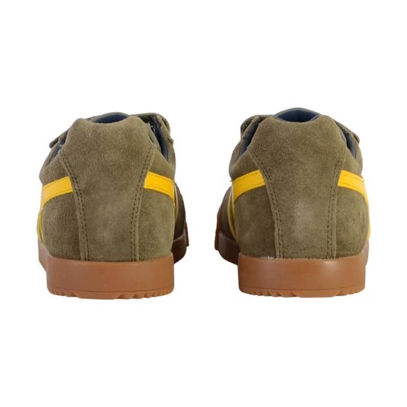 Basket Cuir Enfant Gola Barrier Strap vert