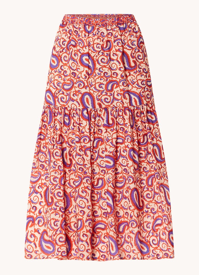 Fusta midi cu imprimeu Damya Gerard Darel