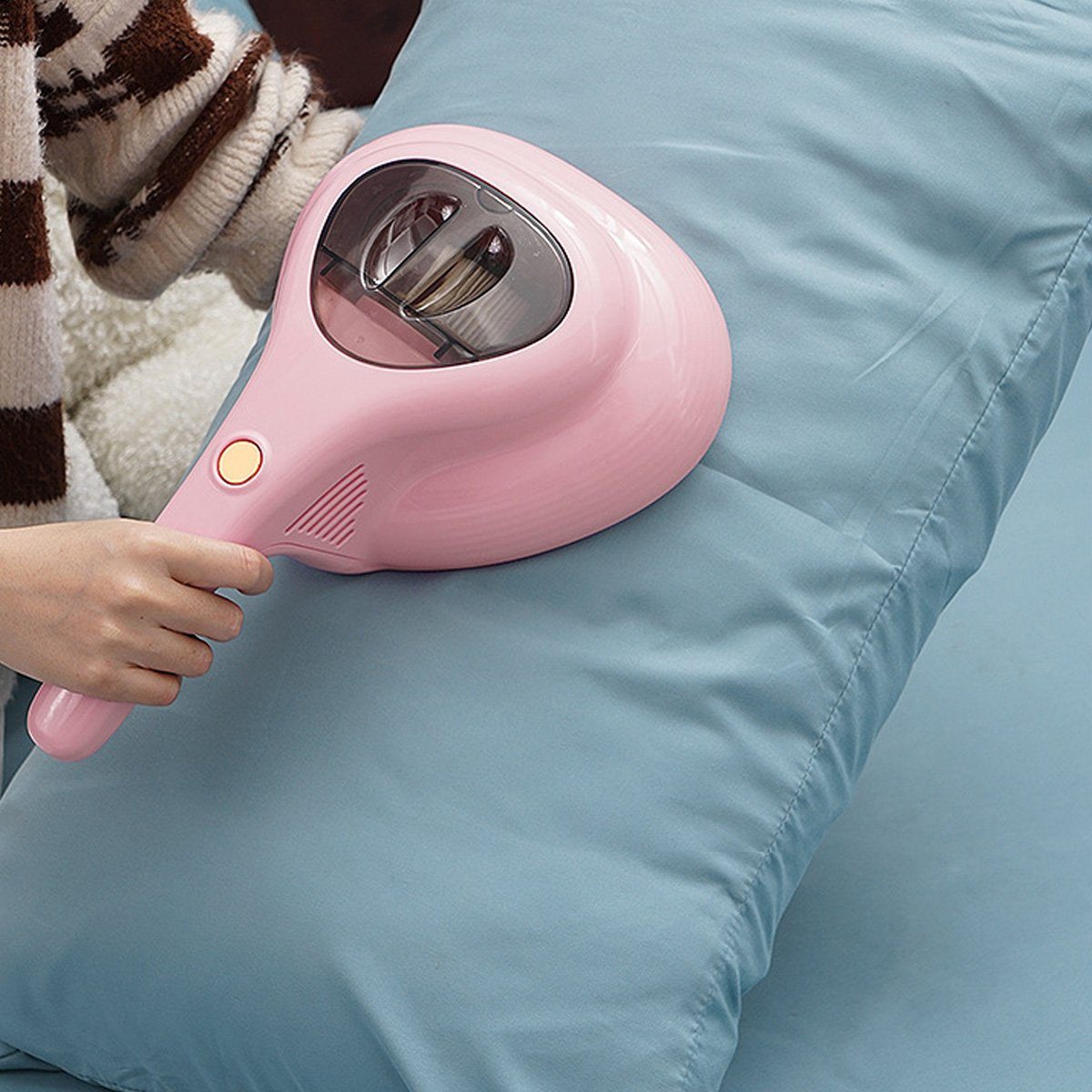 DOPWii Matratzenreinigungsgerät 60W Handheld Bett Milben Sammler,UV Sterilisieren Entfernen Milben, 60,00 W, beutellos