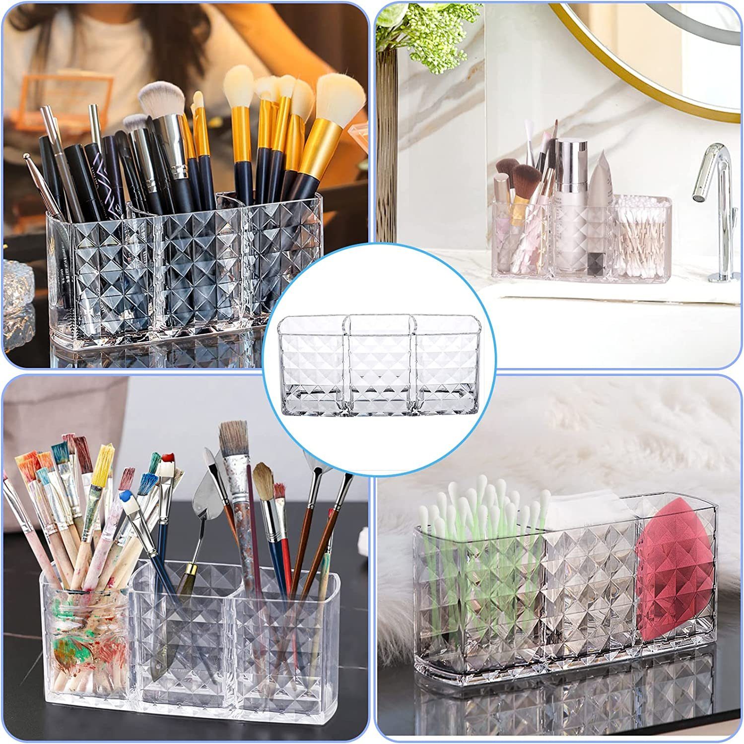 JOYOLEDER Kosmetikkoffer Make-Up Organizer Make Up Organizer mit 3 Fächern