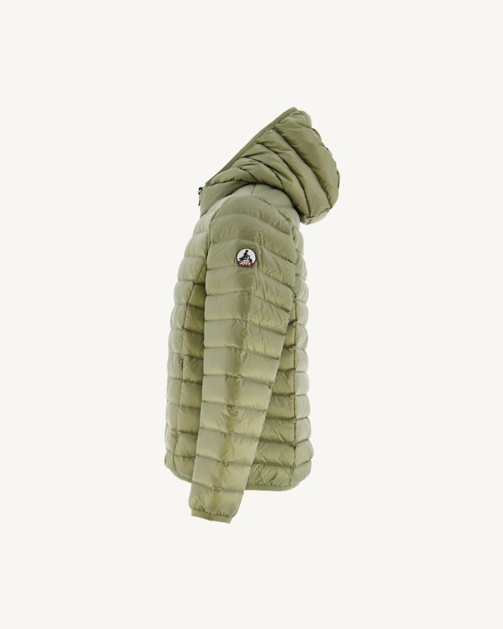 Doudoune légère à capuche enfant Kaki clair Hugo