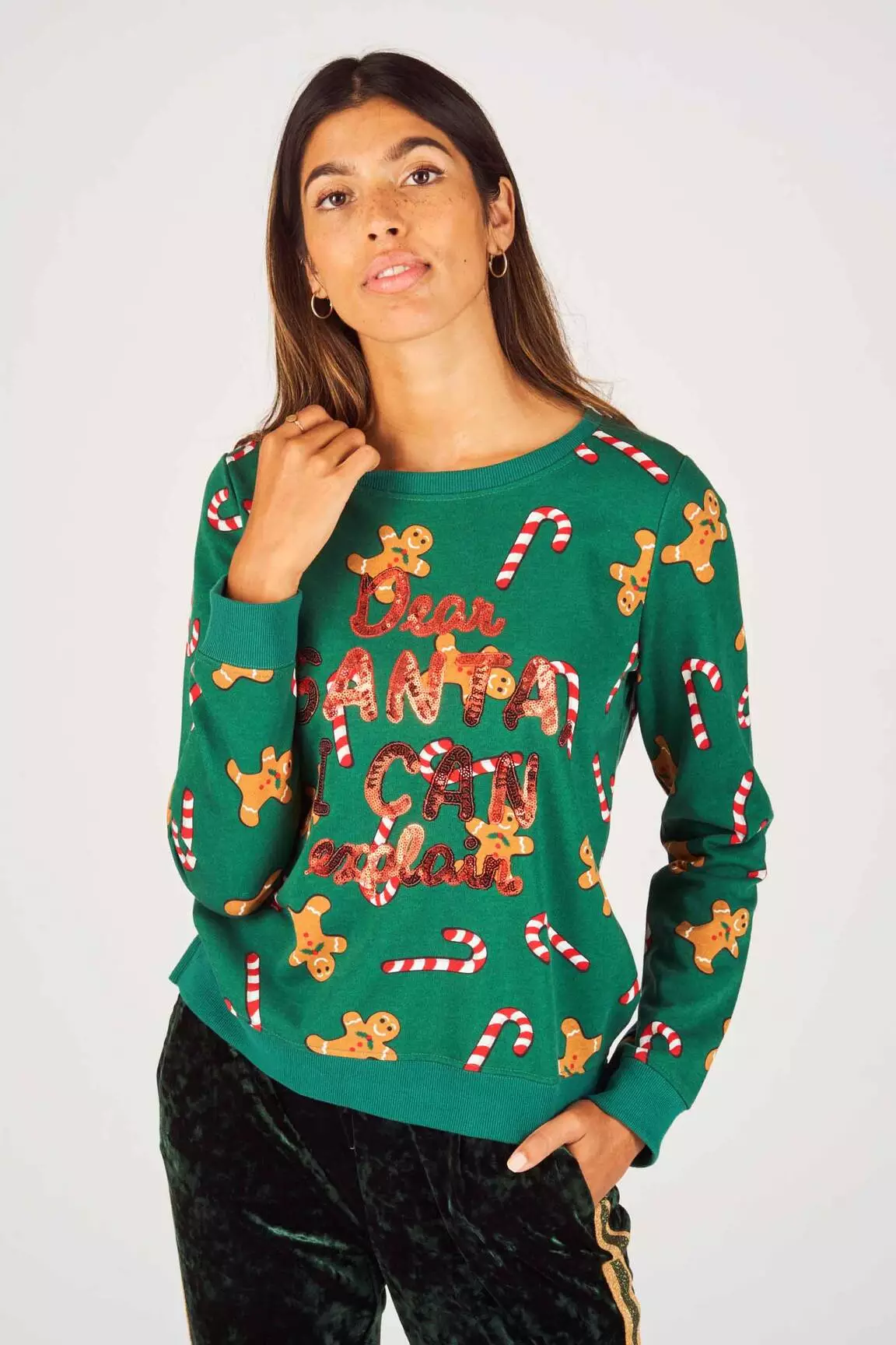 Only Sweats Femme couleur vert