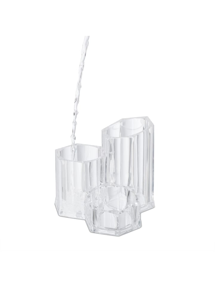 relaxdays Pinselhalter in Transparent günstig kaufen onesize