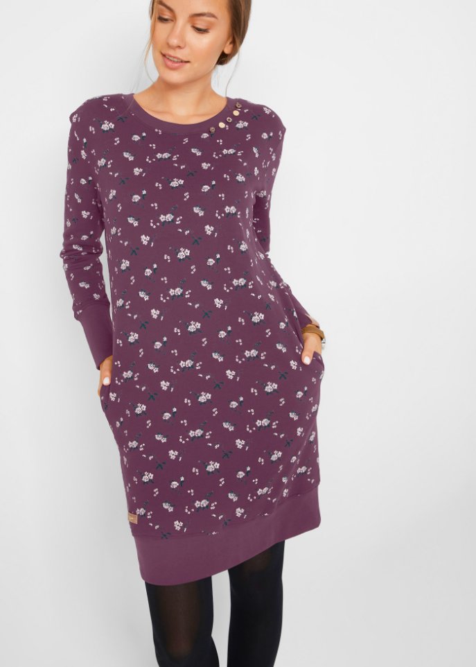 Sweatkleid, bedruckt