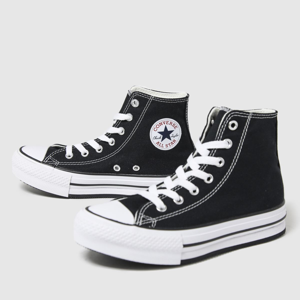 Črni superge Converse All Star Eva Lift Hi za deklice