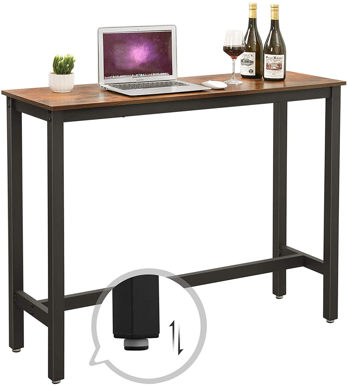 Vasagle Bartisch schmal, 120 x 40 x 100 cm
