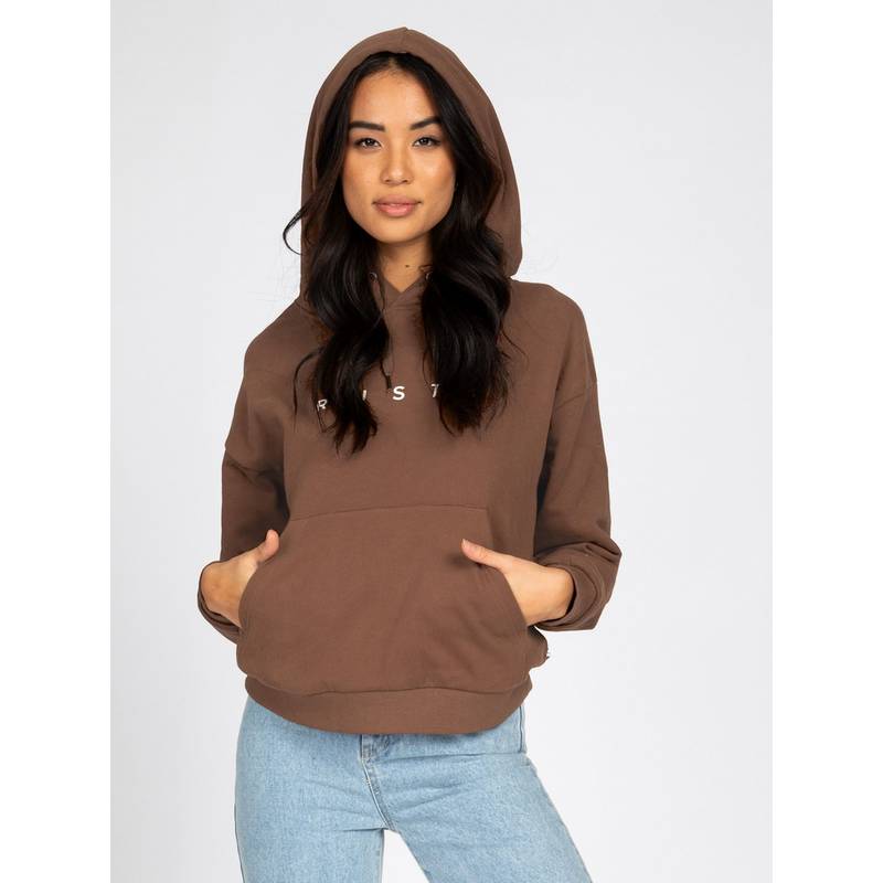 RUSTY RUSTY ESSENTIALS RELAXED HOODED FLEECE Hoodie Damen