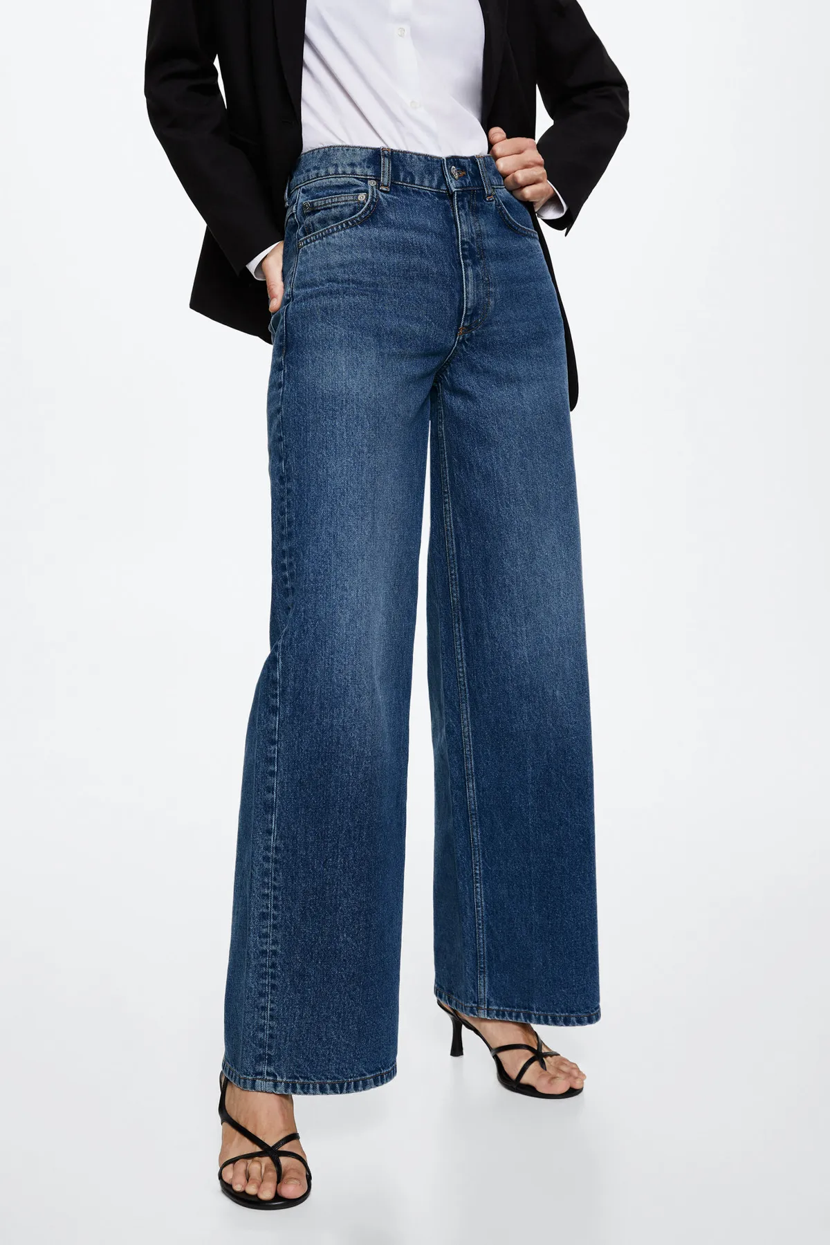 MANGO  Jeans - Blau - Wide Leg