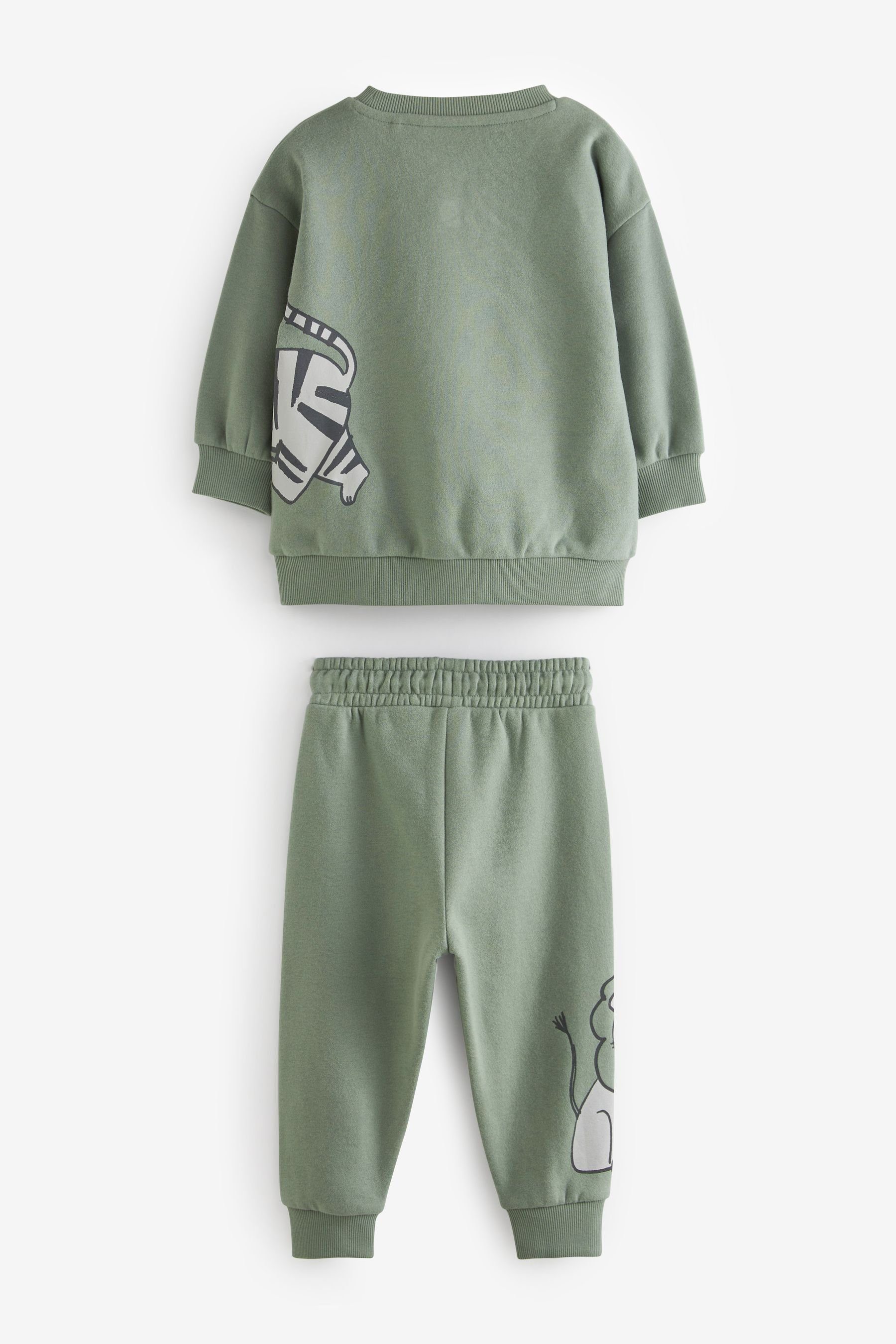 Next Sweatanzug Sweatshirt mit Motiv und Jogginghose im Set (2-tlg)