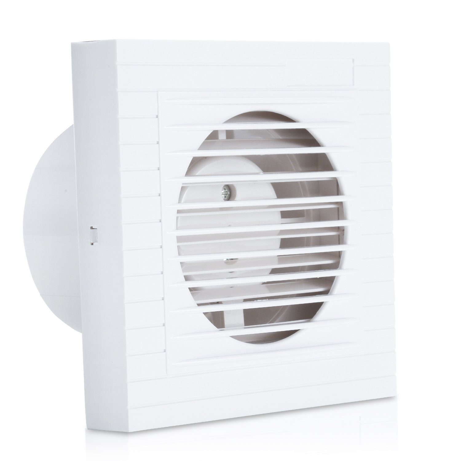 Yakimz Wandventilator Badlüfter 100mm Ventilator Standard Wandlüfter Mit Rückflussleitblech