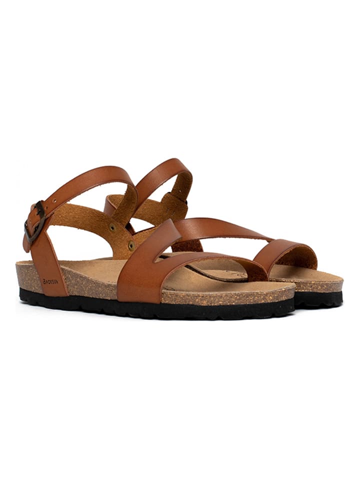 BACKSUN Sandalen in Hellbraun günstig kaufen