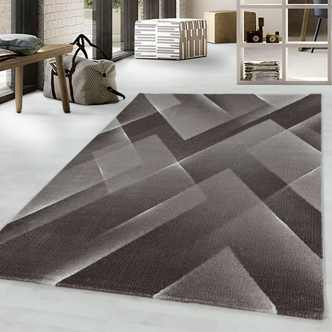 Ayyildiz Teppich, COSTA 3522, BROWN, 80 x 150 cm