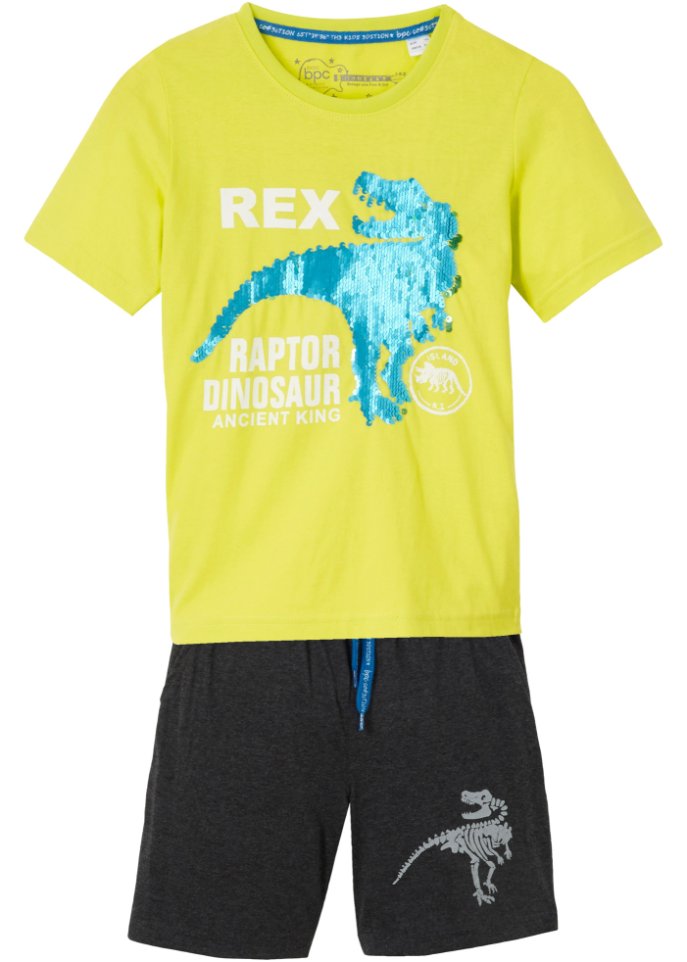 Jungen T-Shirt mit Wendepaillette + kurze Hose (2-tlg.Set)