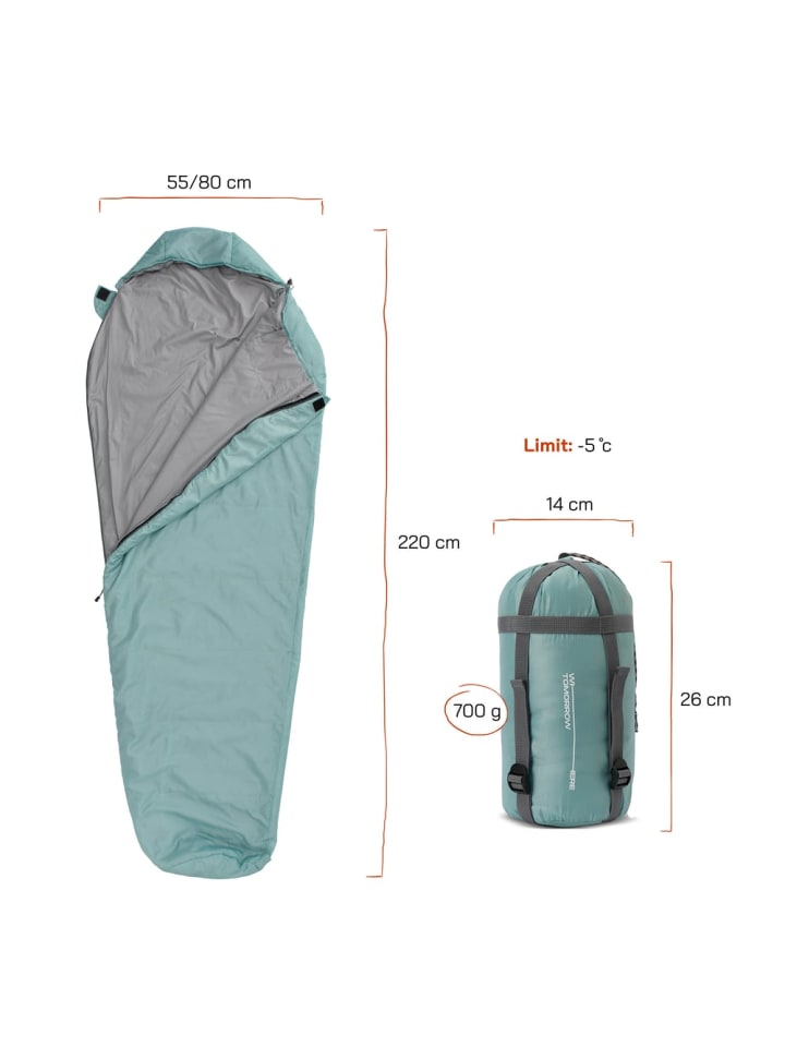 Where Tomorrow Where Tomorrow Camping Schlafsack Small & Light - Mumienschlafsack mit Tasche - günstig kaufen onesize