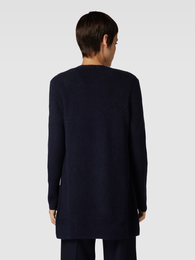 Cardigan mit Eingrifftaschen in dunkelblau