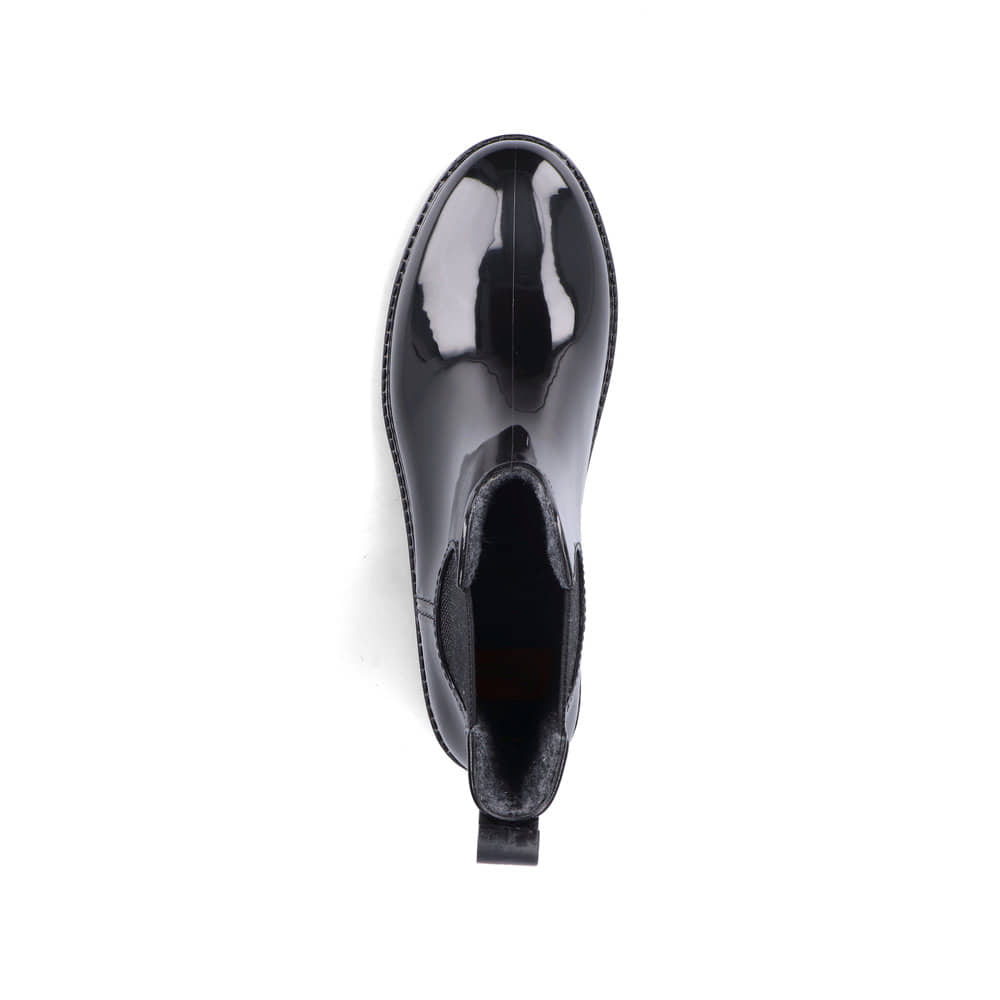 Rieker Damen Chelsea Boots glanzschwarz