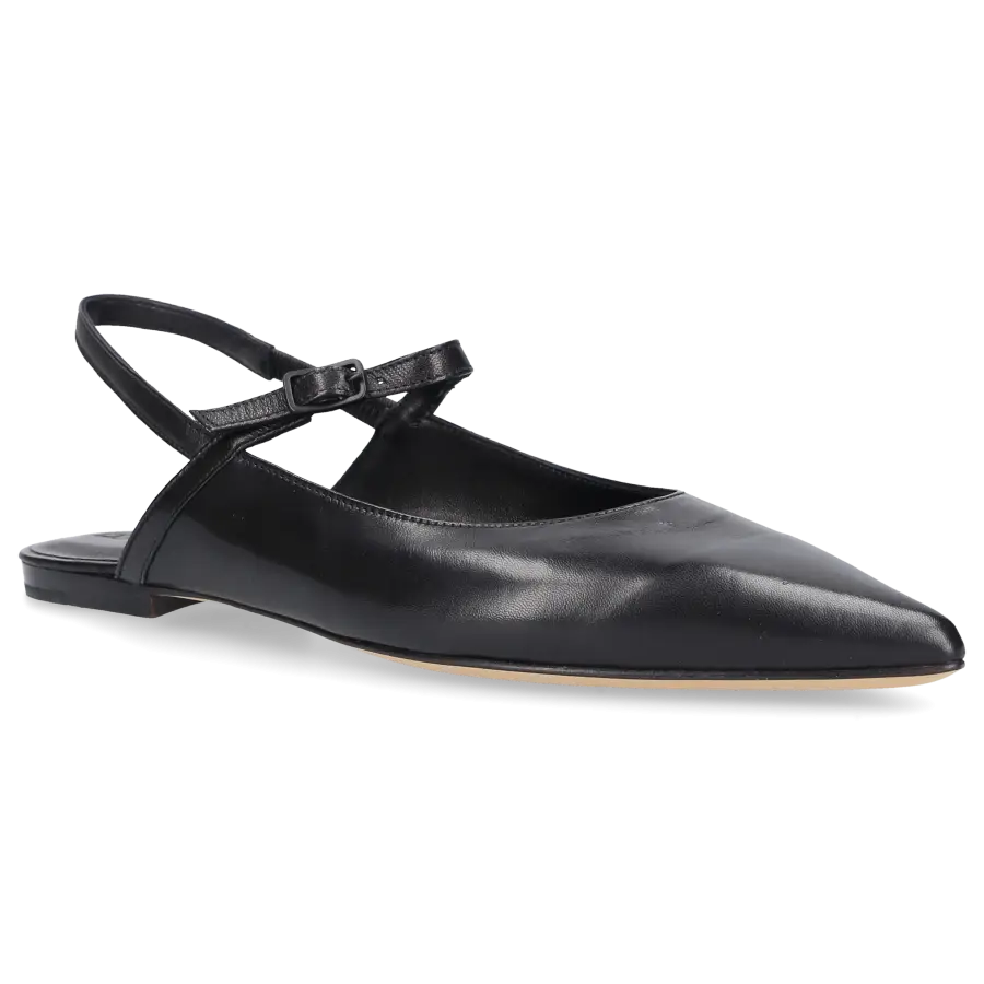 Pomme D`OR - Sling-Ballerinas 0610A Nappaleder - schwarz