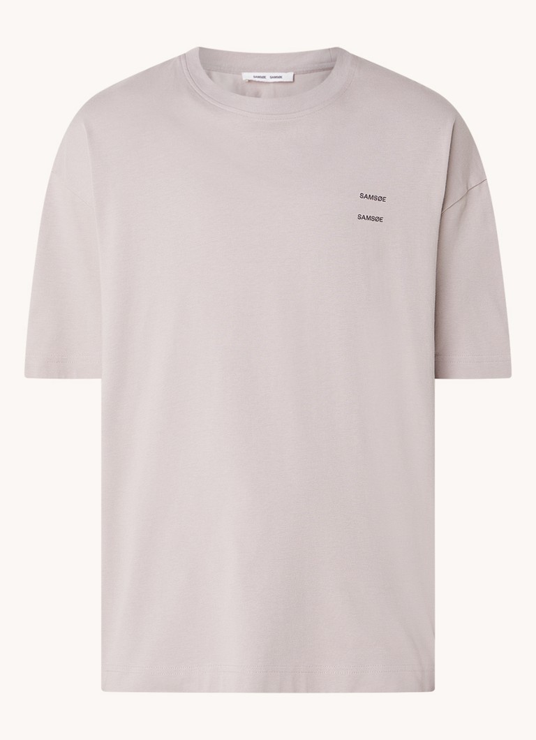 Tricou SAMSØE Joel din bumbac organic cu logo