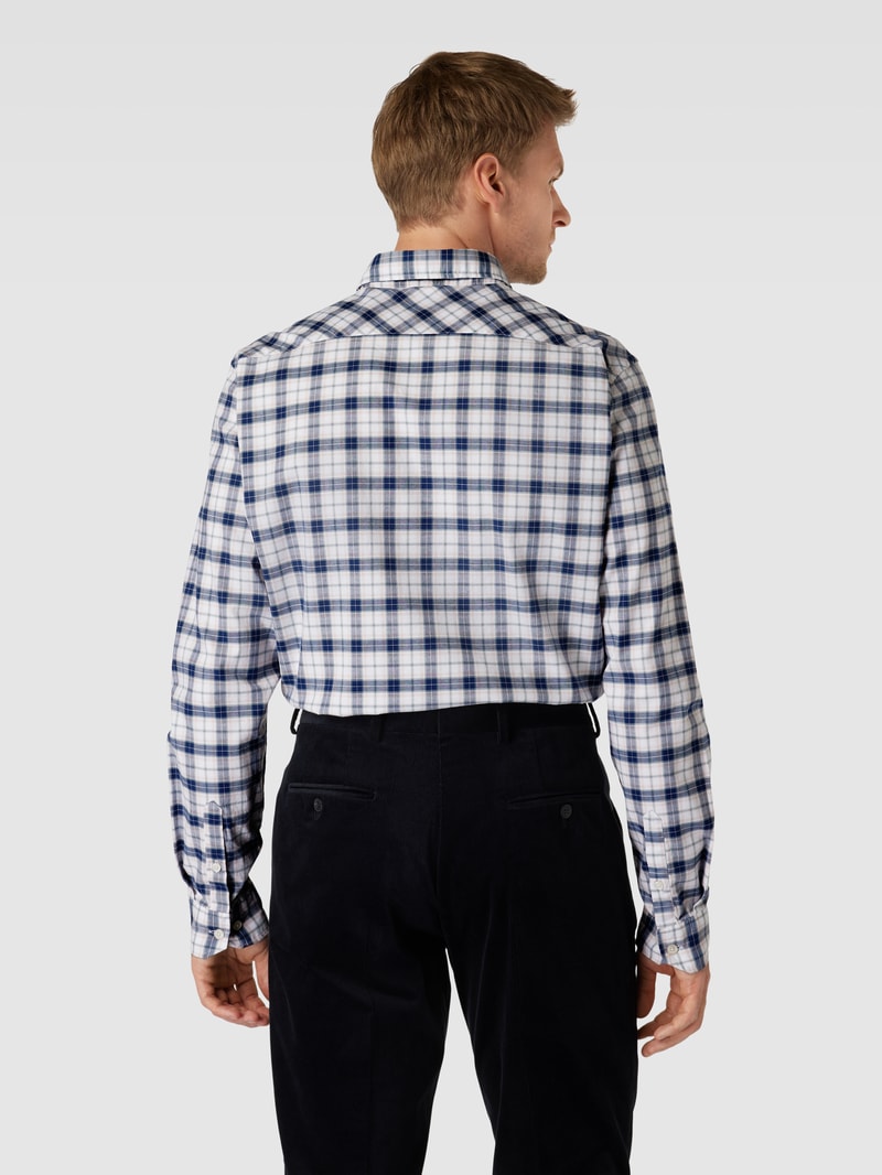 Regular Fit Freizeithemd mit Logo-Stitching in grün