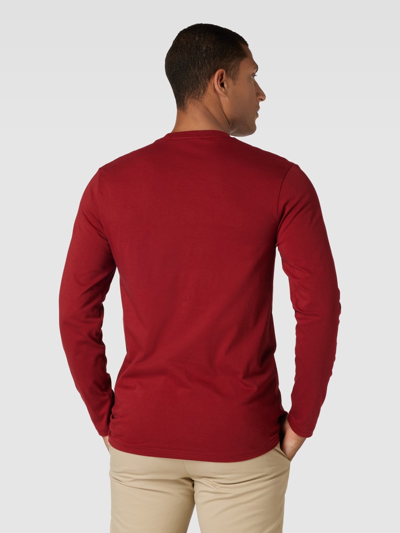 Longsleeve mit Rundhalsausschnitt in rot