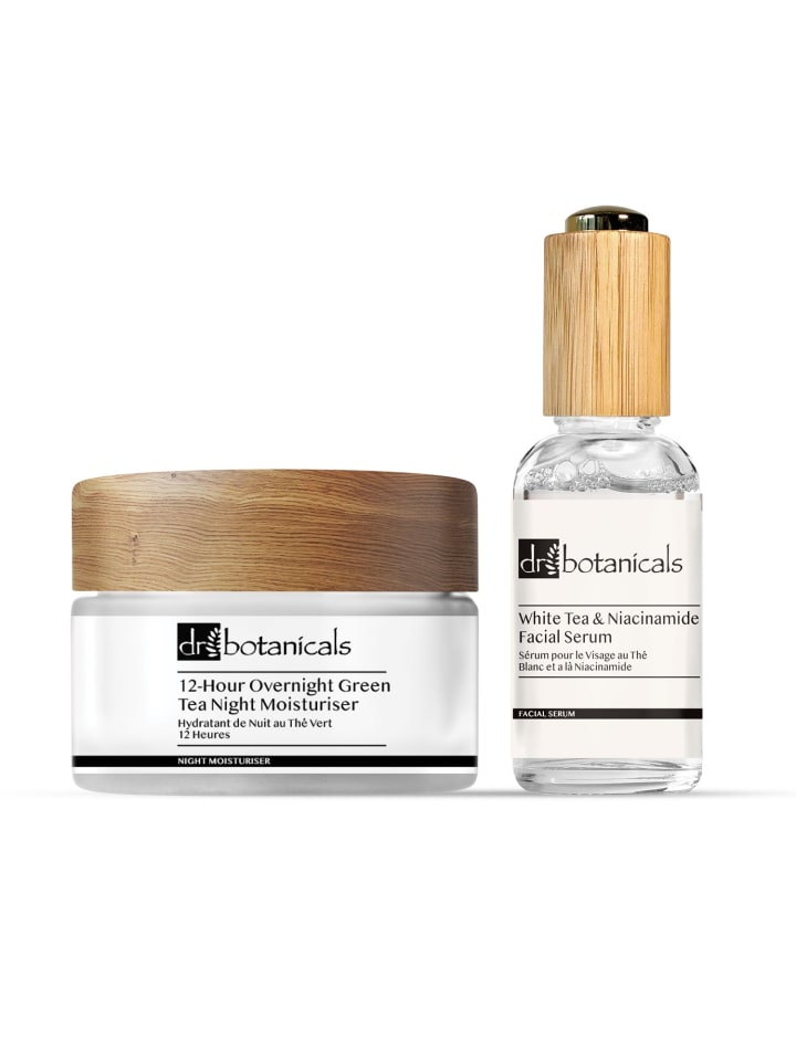 Dr Botanicals Pflanzliches Feuchtigkeitscreme- & Serum-Set für sichtbare Hautglättung günstig kaufen onesize