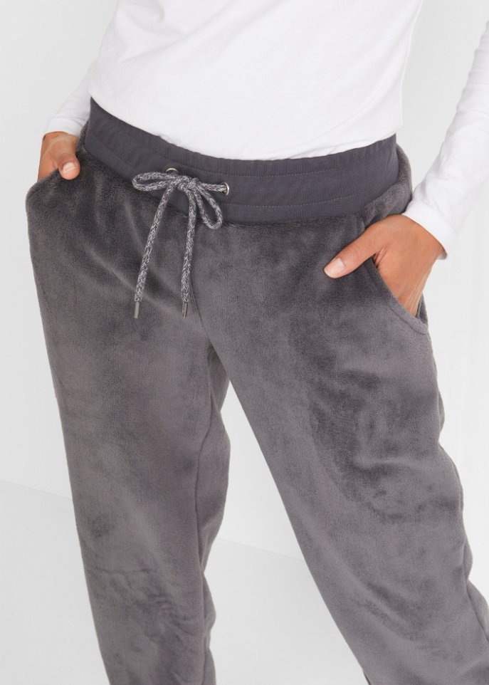 Fleece Jogginghose mit Bündchen