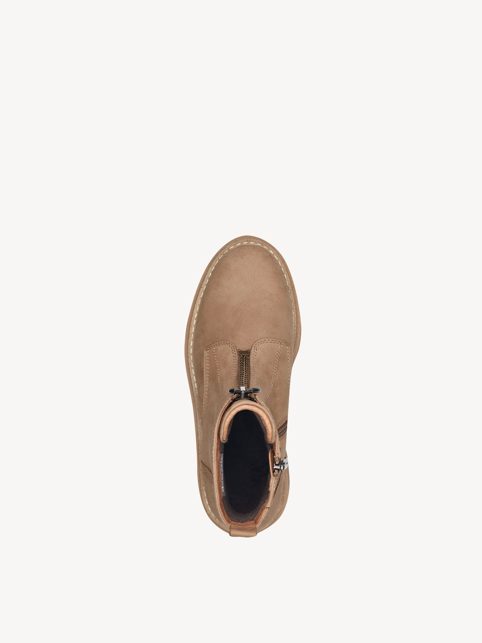 Bottine en cuir - marron
