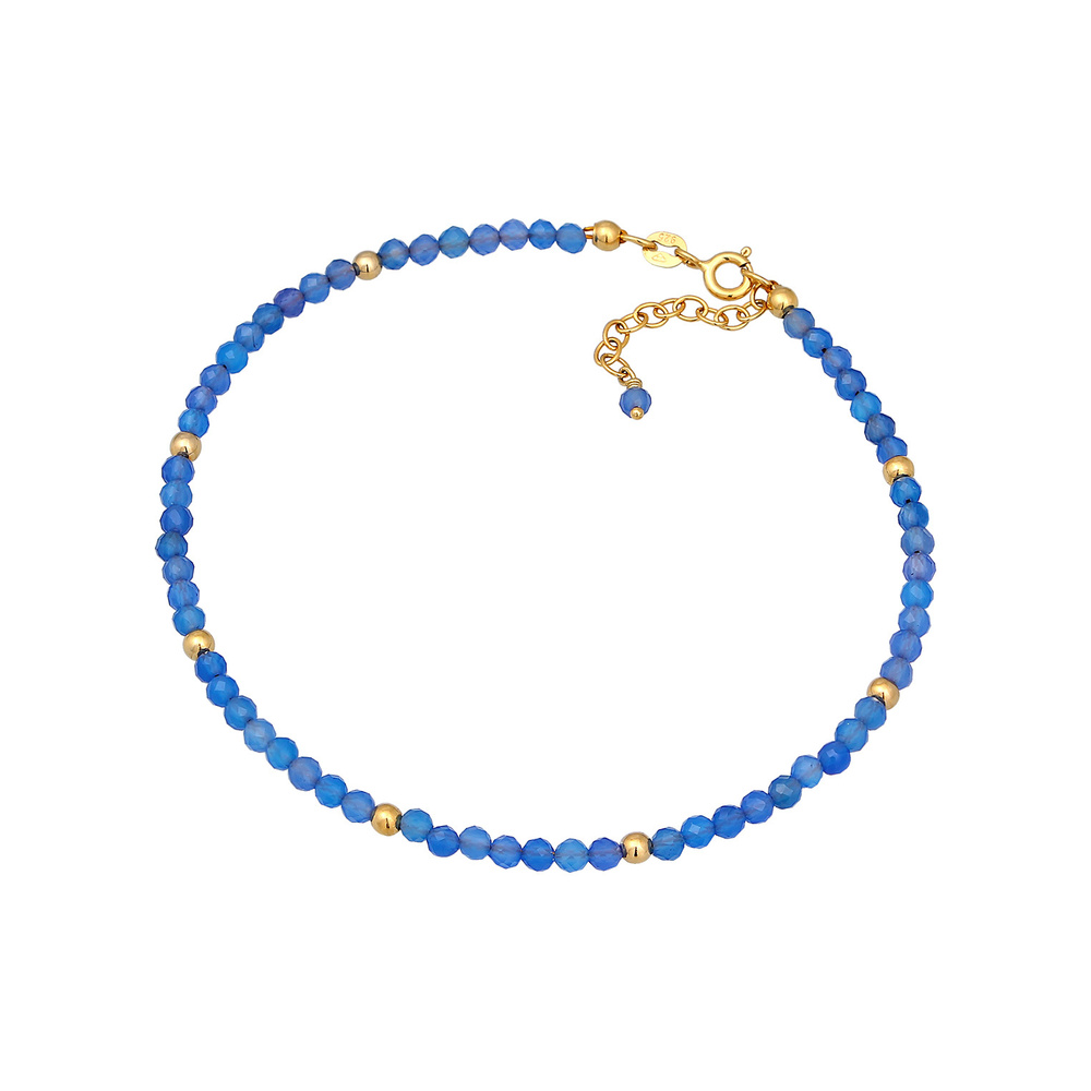 Elli Elli Bracelet de Cheville Femmes bracelet de cheville été plage avec agate perles Bijoux