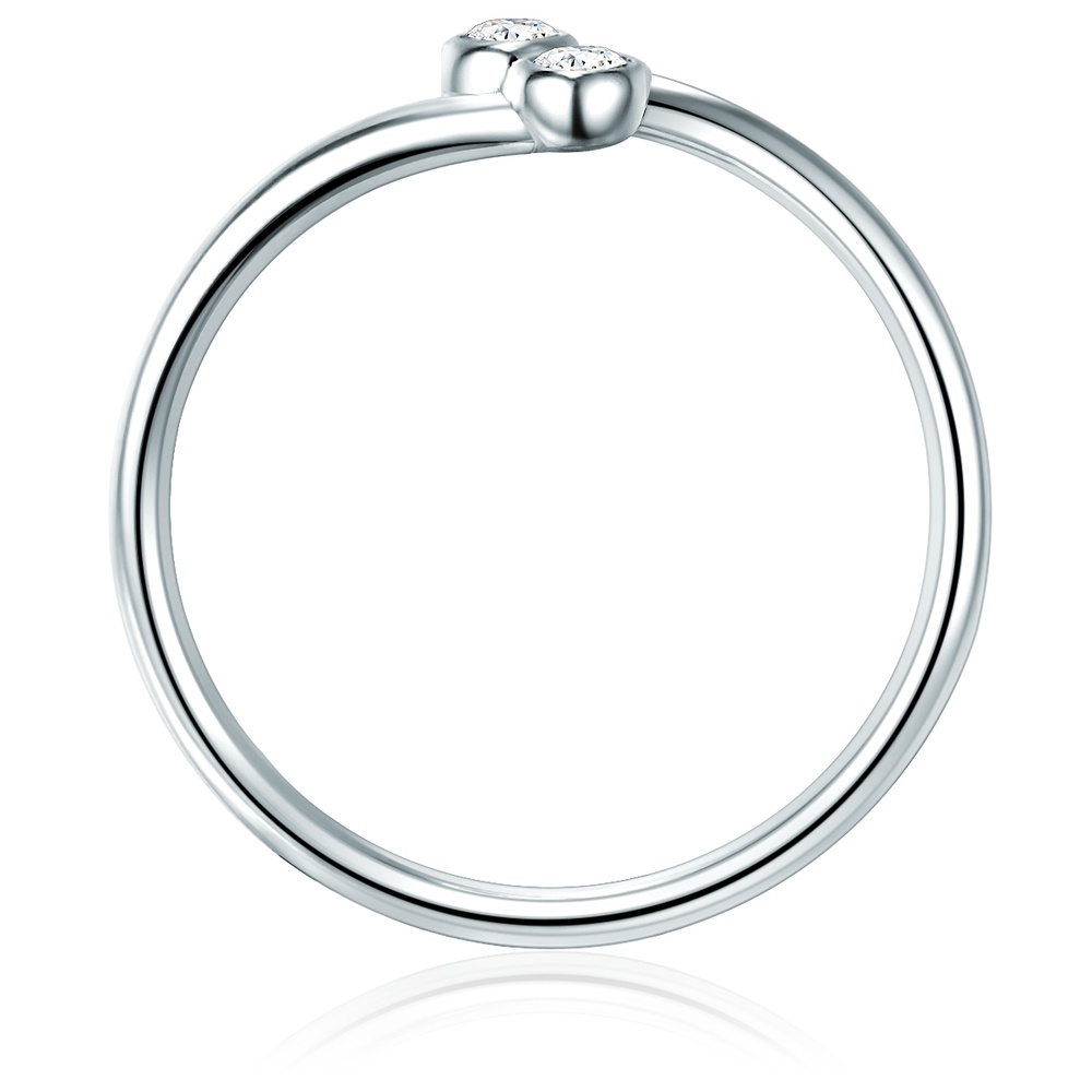 Trilani Bague en argent Argent sterling Oxyde de zirconium (CZ) en Argent Bague