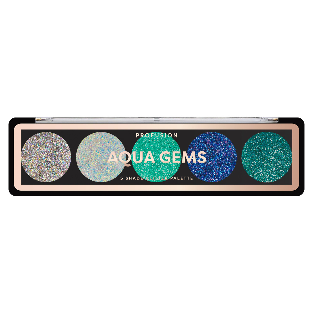 Profusion Cosmetics PALETTE YEUX GLITTER AQUA GEMS OMBRES A PAUPIERES
