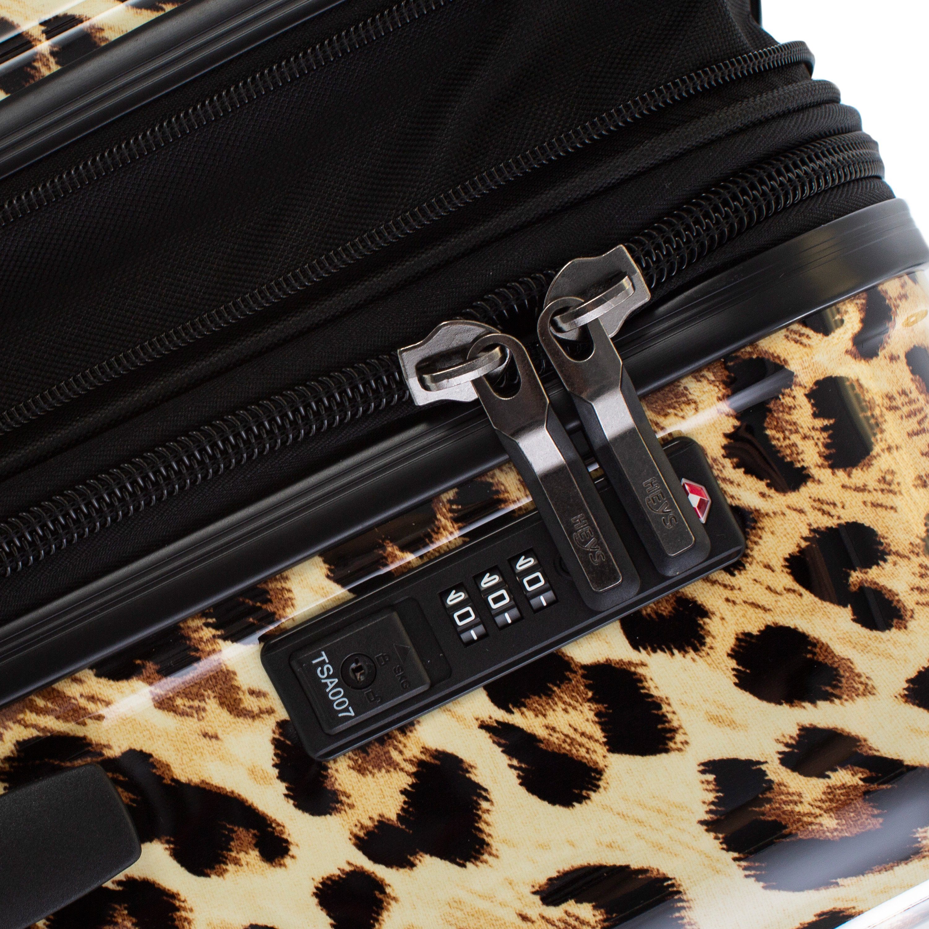 Heys Hartschalen-Trolley Leopard, 53 cm, 4 Rollen, mit Volumenerweiterung