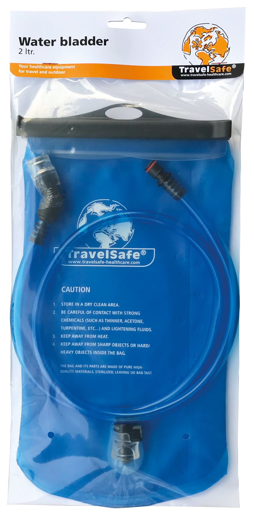 TravelSafe 2 Liter Wasser Bag mit Trinkschlauch