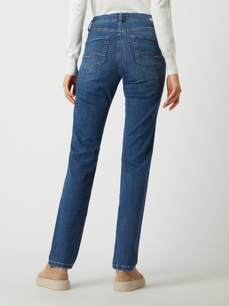 Slim Fit Jeans mit Stretch-Anteil Modell 'Cici' in blau