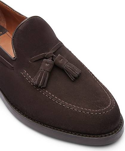 Lottusse Bootsschuh Aus Kalbsveloursleder In Mokka