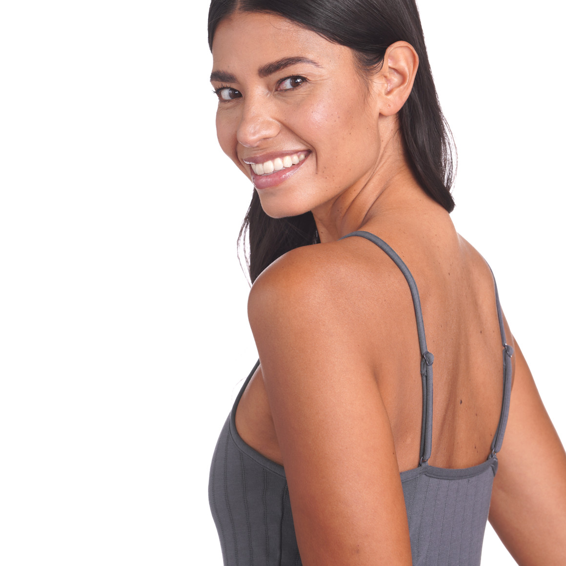 2 Damen Unterhemden mit Ajour-Muster