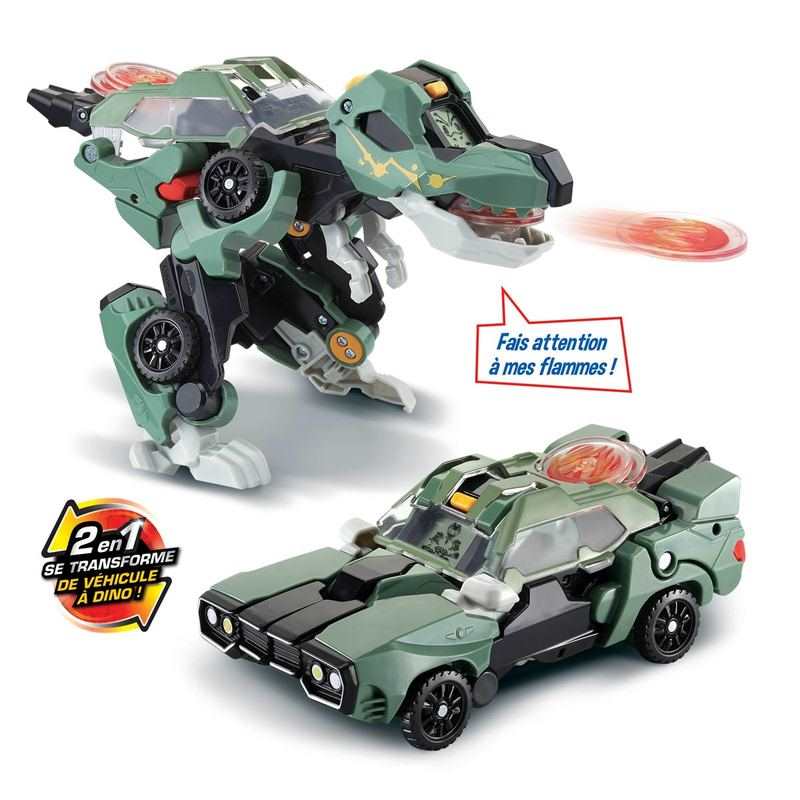 Super Dino T-REX lance flammes transformable Switch & Go Vtech