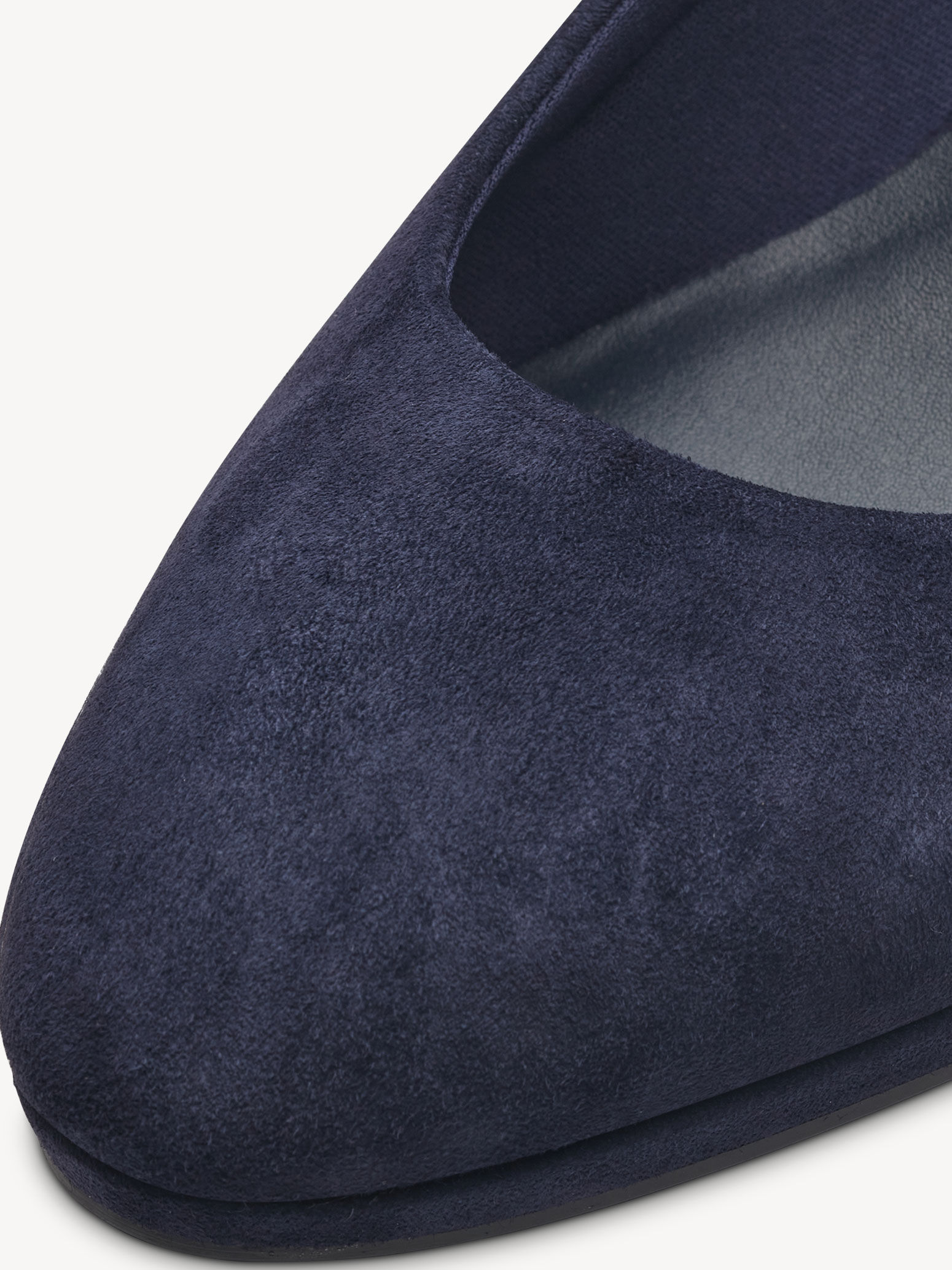 Escarpin en cuir - bleu