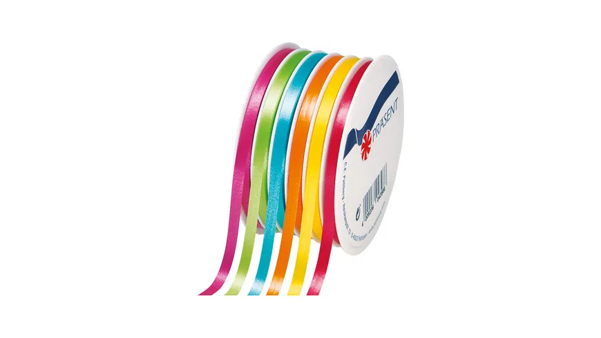 PRÄSENT Polyringelband leuchtende Farben 60 m