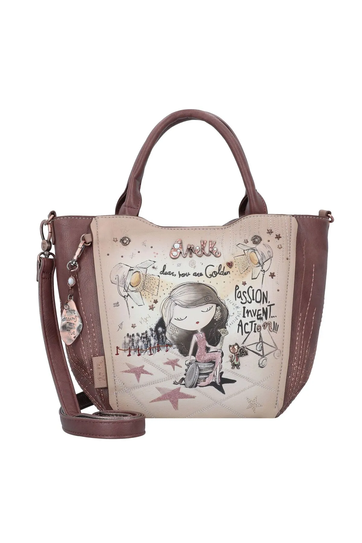 Anekke  Handtasche - Mehrfarbig - Unifarben