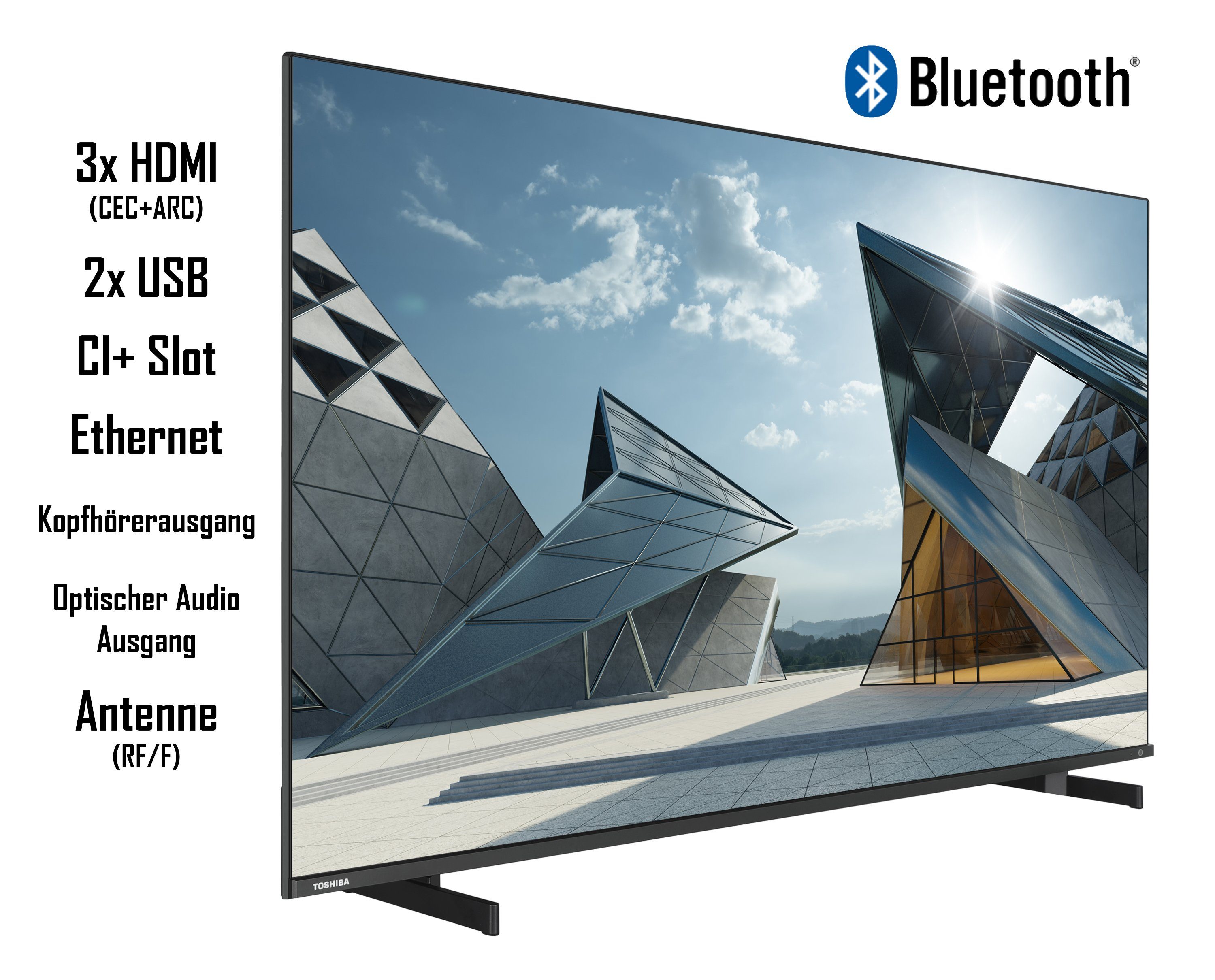 Toshiba 55QL5D63DAY QLED-Fernseher (139 cm/55 Zoll, 4K Ultra HD, Smart TV, HDR Dolby Vision, Triple-Tuner, Sound by Onkyo - Inkl. 6 Monate HD)