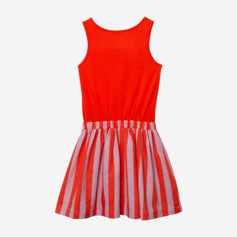 Robe fille bi matière orange Catimini