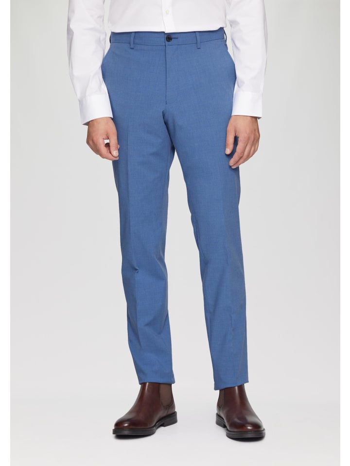 s.Oliver BLACK LABEL Anzughose lang in Blau günstig kaufen