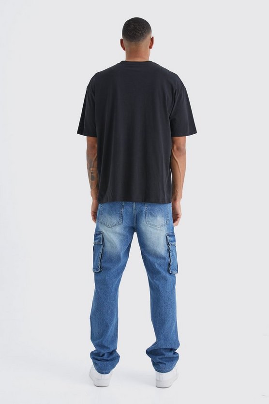 Tall Oversize T-Shirt mit New York Graffiti-Print