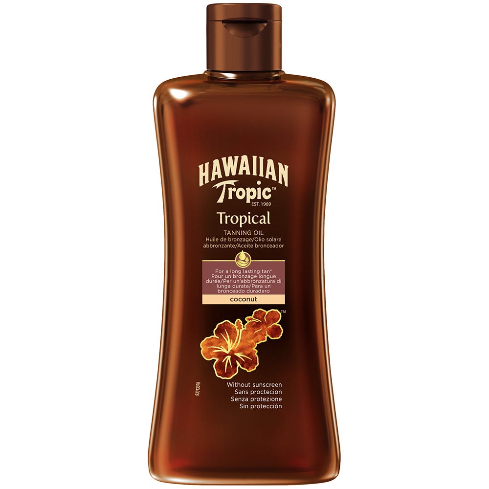 Hawaiian Tropic Tanning Oil Dark (SPF0) 200 ml