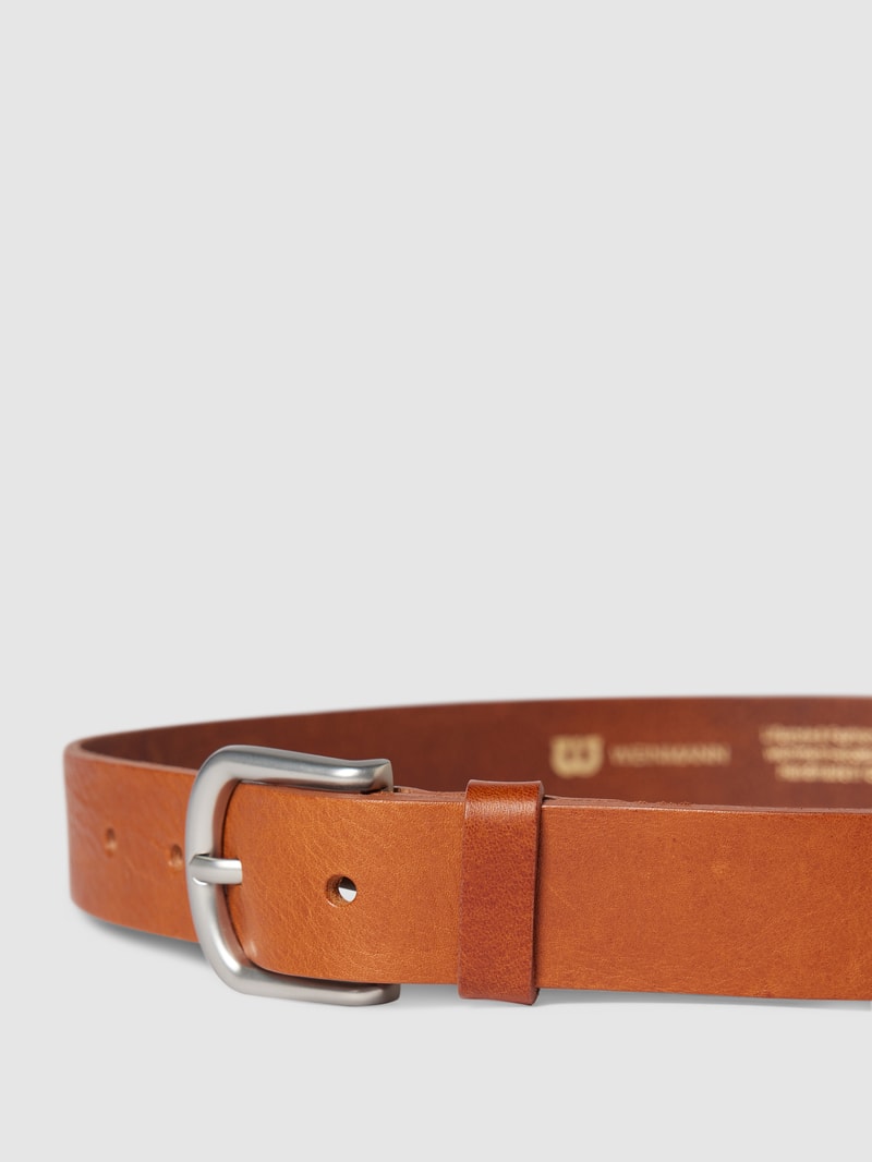 Ledergürtel mit Dornschließe Modell 'Volanato' in cognac