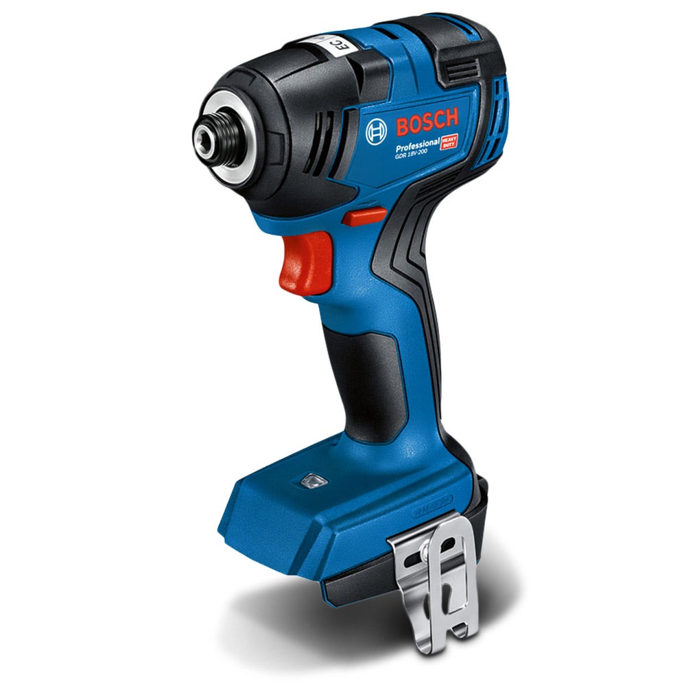 Parafusadeira de Impacto BOSCH 18V, Azul, Sem Escova, 1/4 Polegada, Couro GDR 18 V-200 0615990M1W